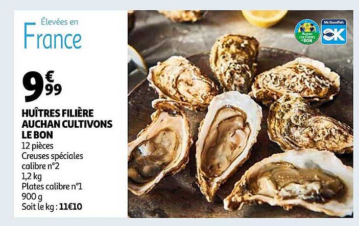 huîtres filière auchan cultivons le bon