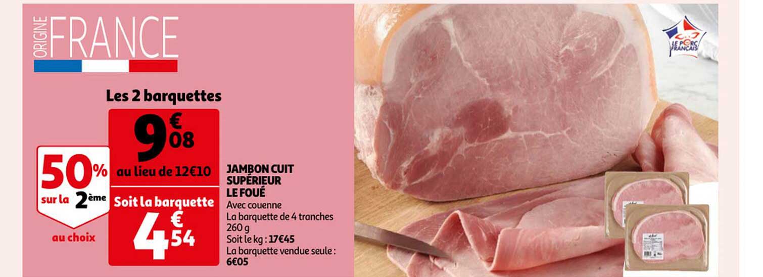 Jambon Cuit Supérieur Le Foué