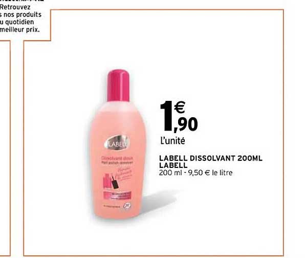 labell dissolvant 200ml labell