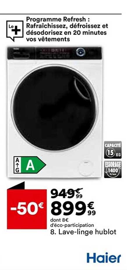 lave-linge hublot haier