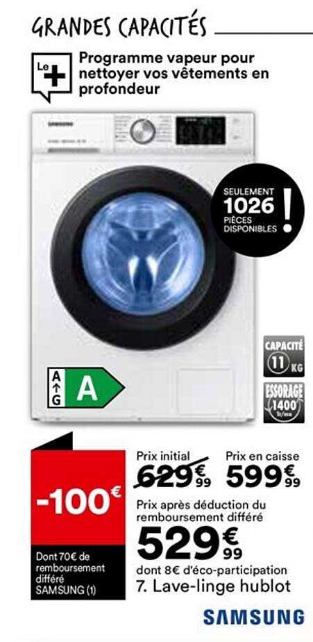 lave-linge hublot samsung