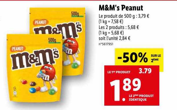 M&m's Peanut