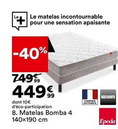 matelas bomba 4 140 x 190 cm epeda