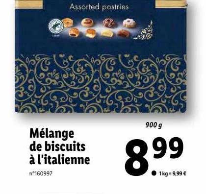 mélange de biscuits à l'italienne
