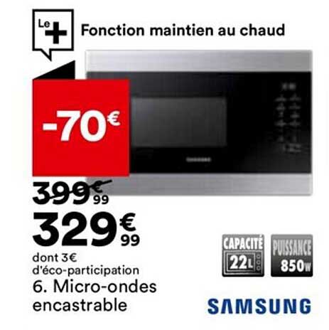 micro-ondes encastrable samsung