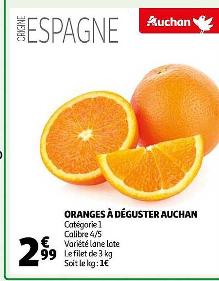 oranges à déguster auchan