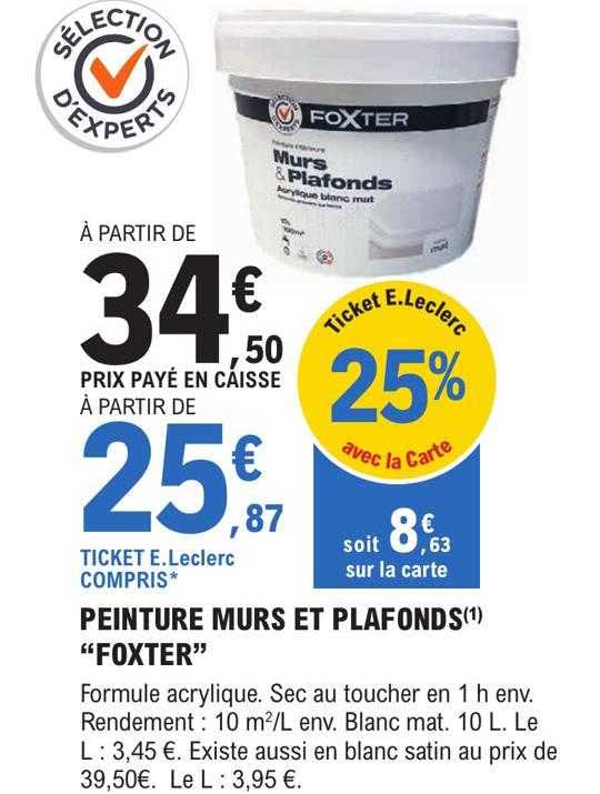 Peinture Murs Et Plafonds "foxter"