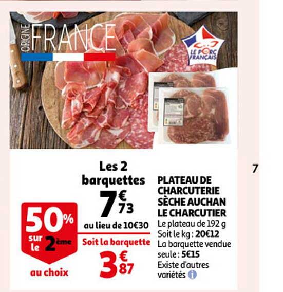 Plateau De Charcuterie Sèche Auchan Le Charcutier