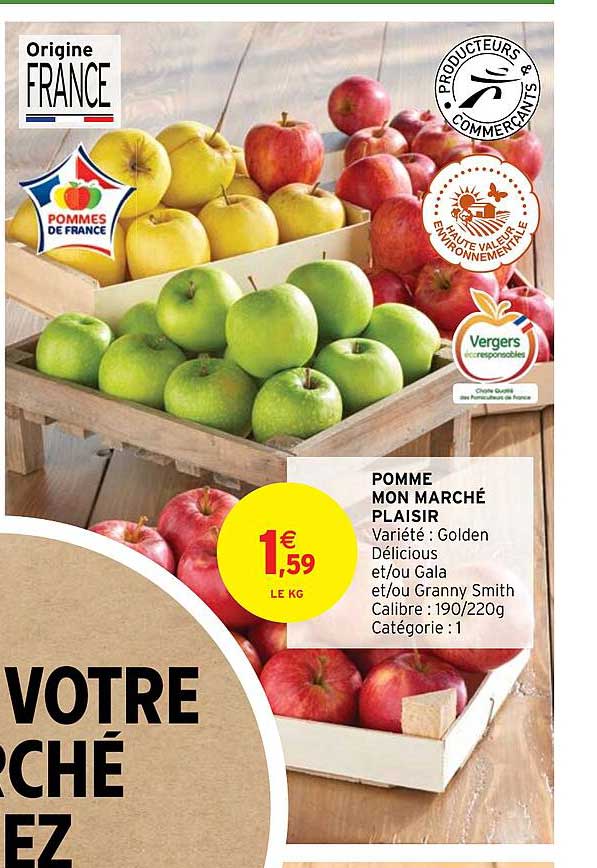 pomme mon marché plaisir