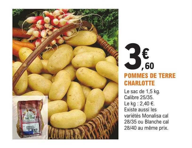 pommes de terre charlotte