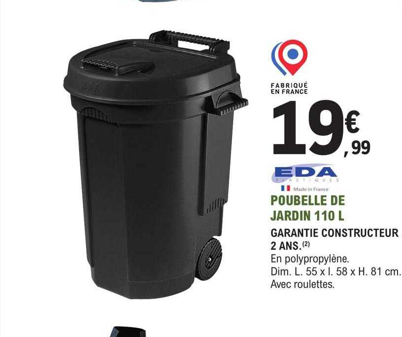Poubelle De Jardin 110l