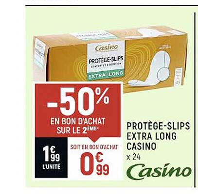 protège-slips extra long casino