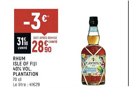 rhum isle of fuji 40% vol. plantation