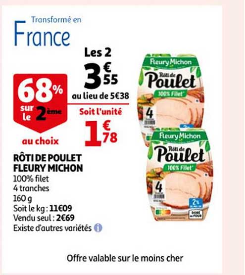 rôti de poulet fleury michon