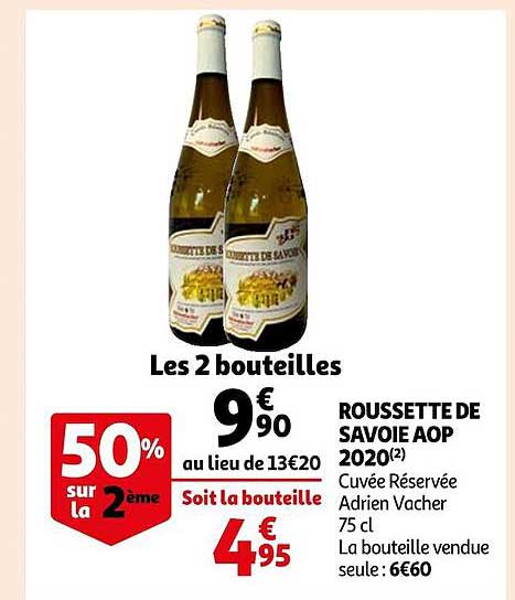 roussette de savoie aop 2020 cuvée réservée adrien vacher