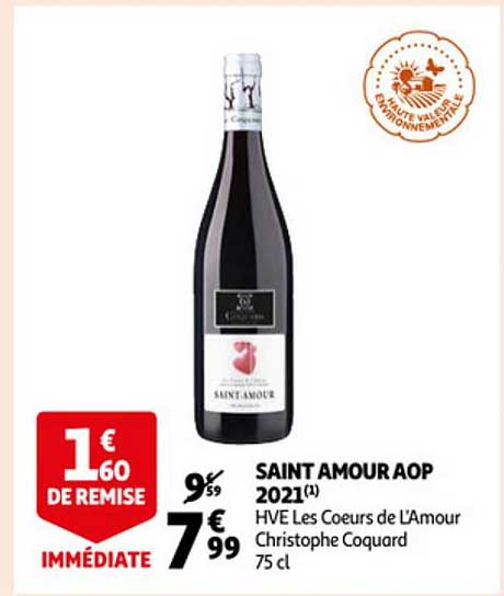 saint amour aop 2021 hve les cœurs de l'amour christophe coquard