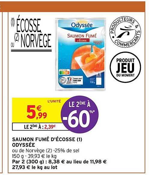 saumon fumé d'écosse odyssée