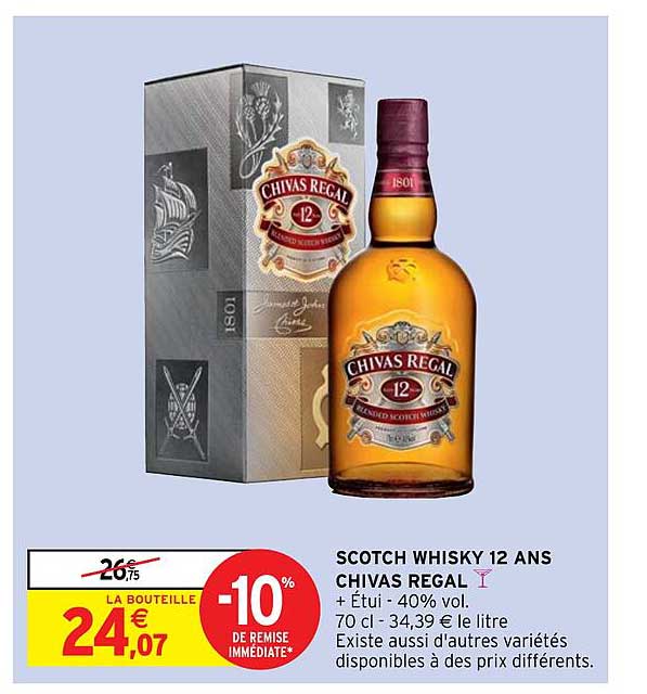 scotch whisky 12 ans chivas régal