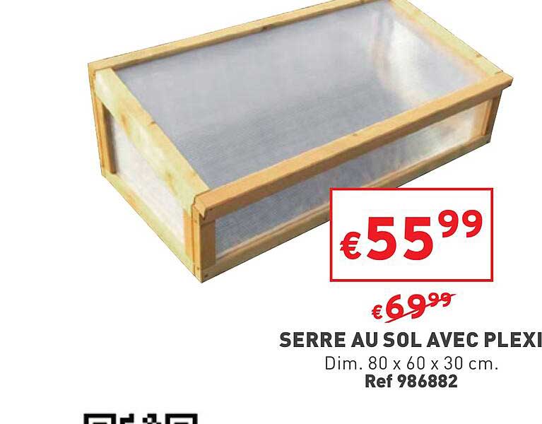 serre au sol avec plexi