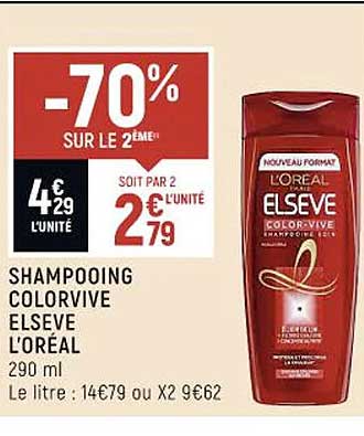 shampooing colorvive elsève l'oréal