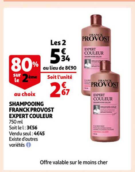 shampooing franck provost expert couleur