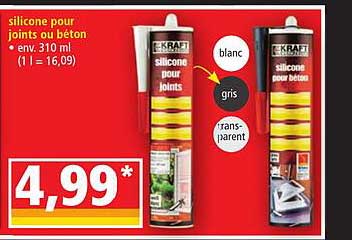silicone pour joints ou béton kraft werkzeuge