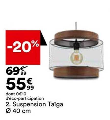 suspension taïga ø 40 cm