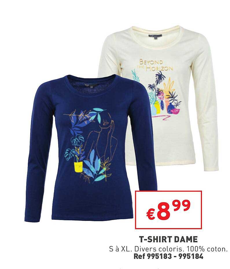 t-shirt dame