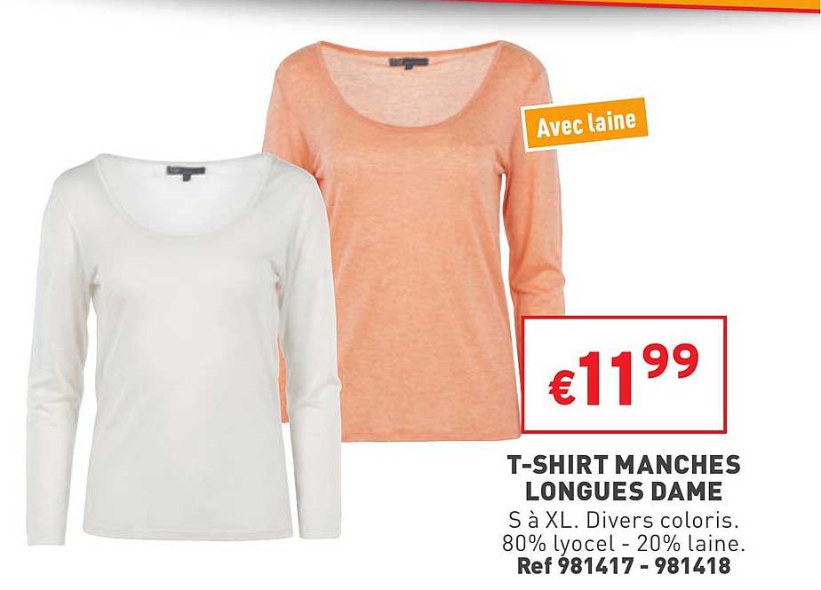 t-shirt manches longues dame