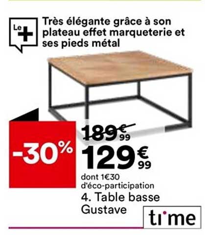 table basse gustave ti'me
