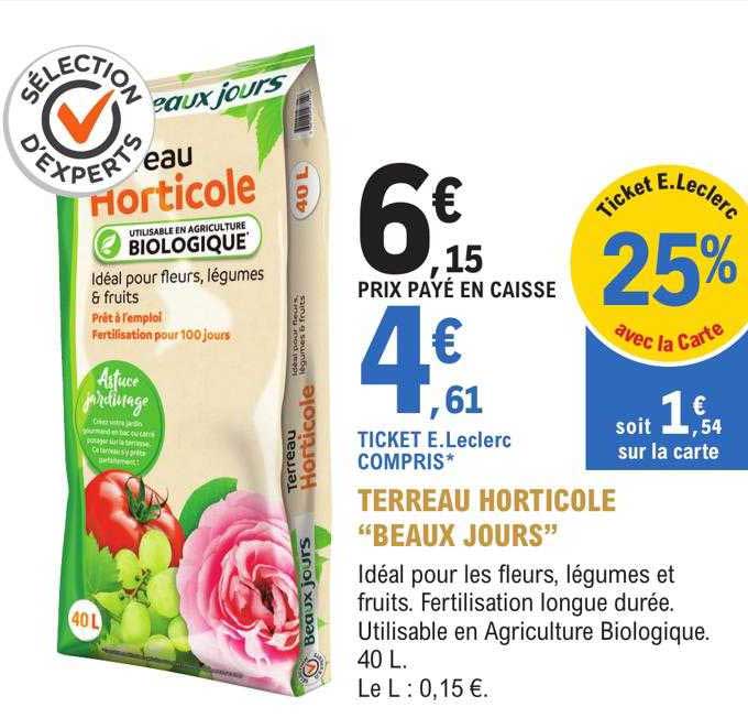 terreau horticole "beau jours"