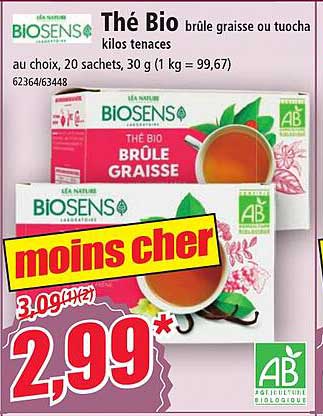 thé bio brûle graisse ou tuocha kilos tenaces biosens