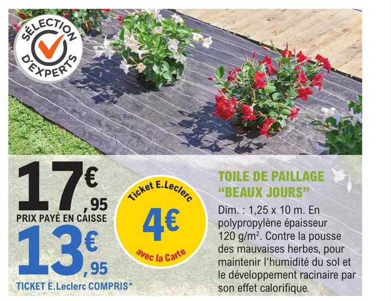 toile de paillage "beaux jours"