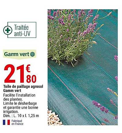 toile de paillage agrosol gamm vert