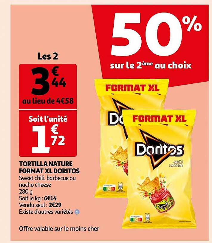 tortilla nature format xl doritos