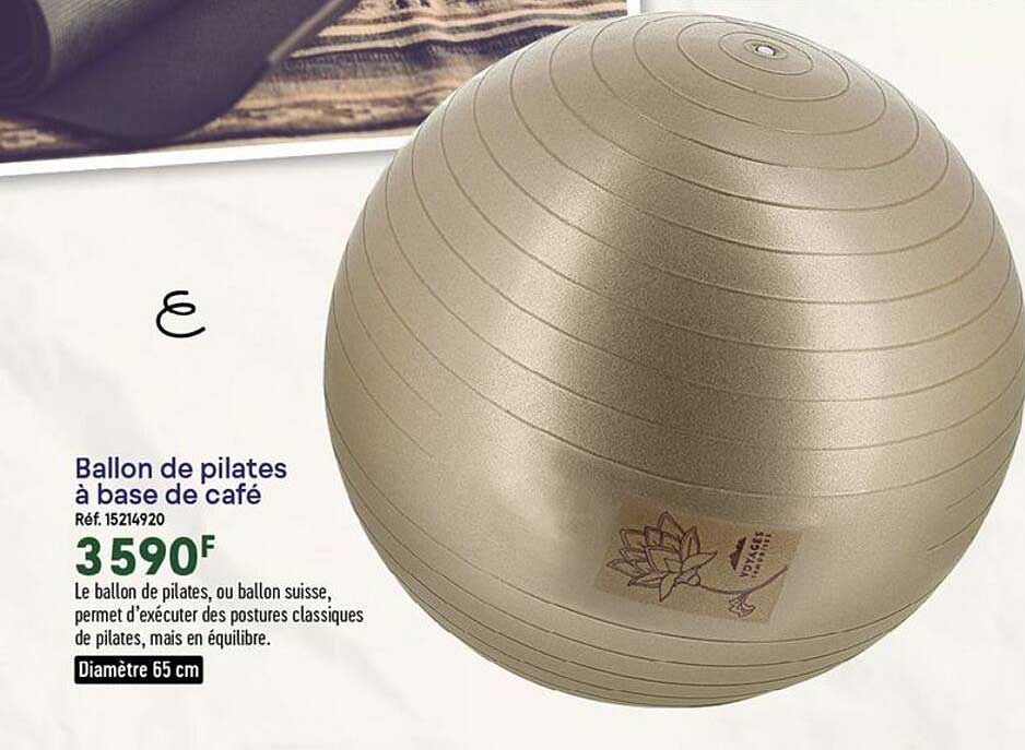ballon de pilates à base de café