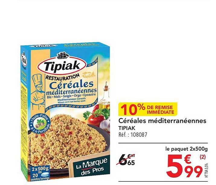 céréales méditerranéennes tipiak