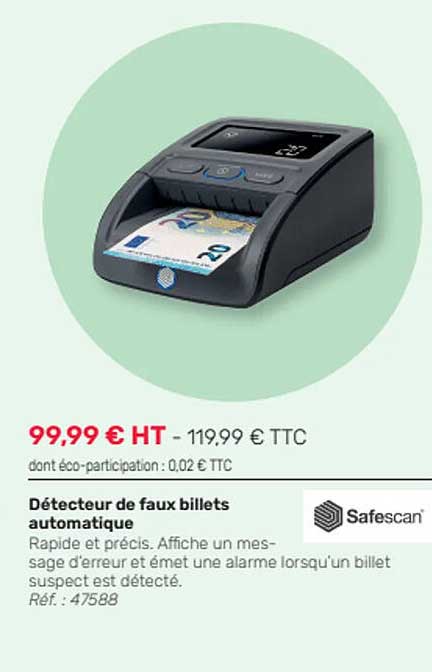 Détecteur De Faux Billets Automatique Safescan