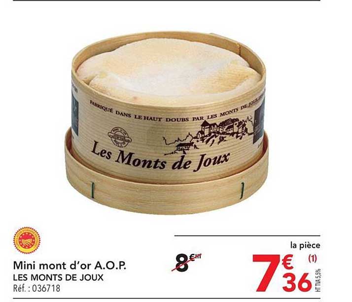 mini mont d'or a.o.p. les monts de joux