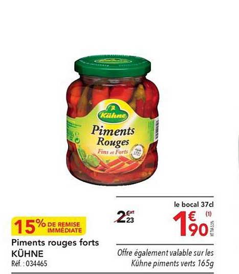 piments rouges forts kühne
