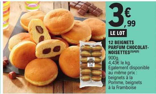 12 Beignets Parfum Chocolat-noisettes