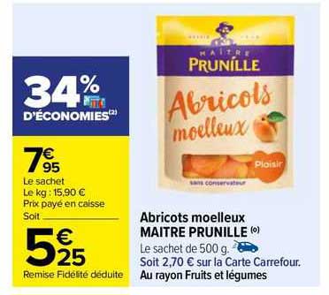abricots moelleux maitre prunille