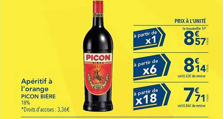 apéritif à l'orange picon bière