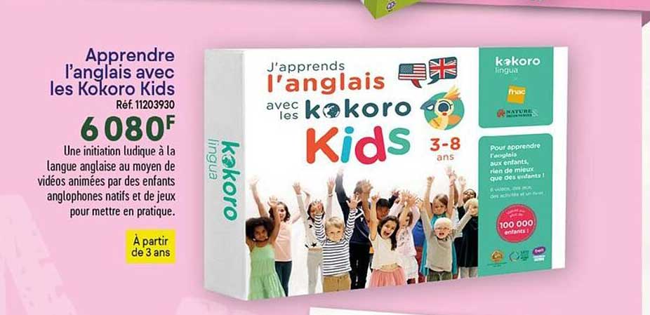 apprendre l'anglais avec les kokoro kids