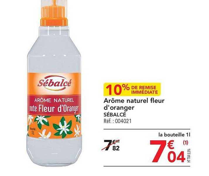 arôme naturel fleur d'oranger sébalcé