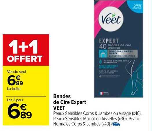 Bandes De Cire Expert Veet