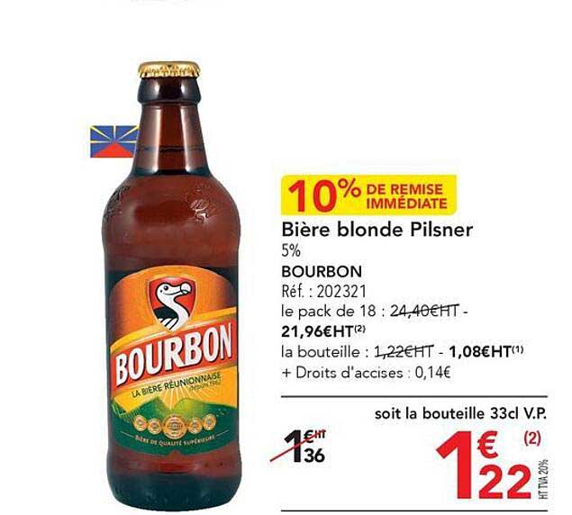 Bière Blonde  Pilsner Bourbon