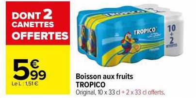 Boisson Aux Fruits Tropico