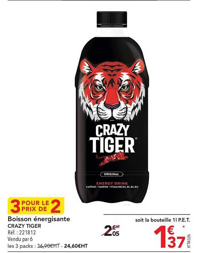 boisson énergisante crazy tiger