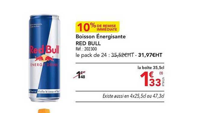 boisson énergisante red bull